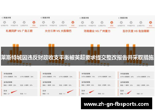 莱斯特城因违反财政收支平衡被英超要求提交整改报告并采取措施 莱斯特城因违反财政收支平衡被英超要求提交整改报告并采取措施